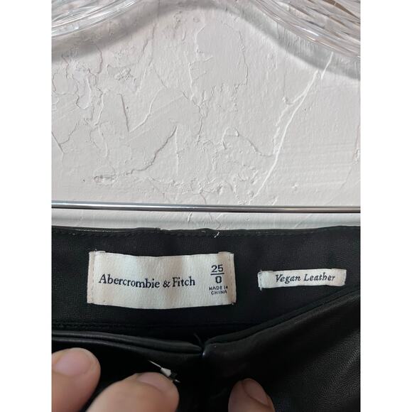 Abercrombie & Fitch Vegan Leather‎ Flare Pants - Picture 3 of 5